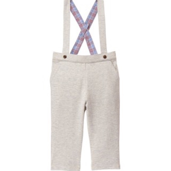 Janie and Jack suspenders button down outfit 3-6 M - Picture 2 of 7
